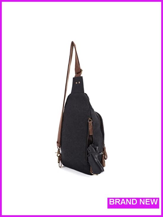 Canvas Concealed Carry Sling Bag Crossbody Backpack Purse main image 5